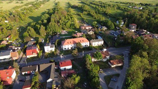 Gmina Kamienica Polska z lotu ptaka