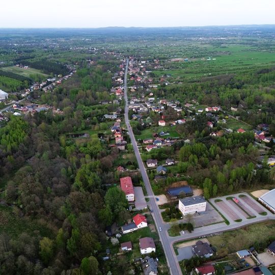 Gmina Kamienica Polska z lotu ptaka