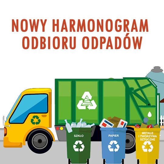 📅HARMONOGRAM ODBIORU ODPADÓW KOMUNALNYCH: grudzień 2025 r. - luty 2026 r.♻️