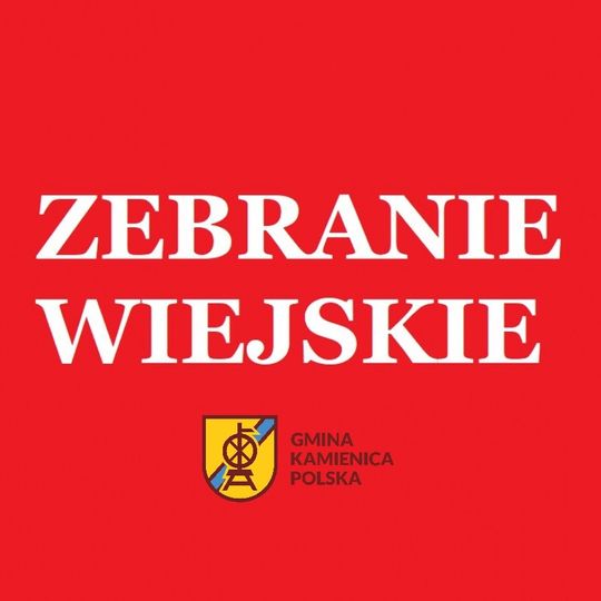 Harmonogram zebrań wiejskich w Gminie Kamienica Polska