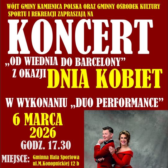 🌷 Koncert z okazji Dnia Kobiet – „Od Wiednia do Barcelony” 🌷 🌷 Koncert z okazji Dnia Kobiet – „Od Wiednia do Barcelony” 🌷