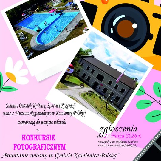 Konkurs fotograficzny pn.: „Powitanie wiosny w Gminie Kamienica Polska” 🌷