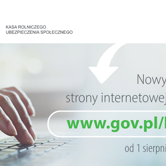 KRUS informuje o nowym adresie strony internetowej