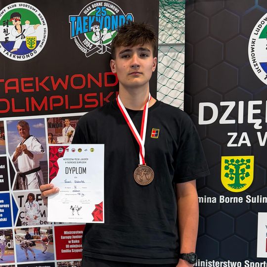Mieszkaniec naszej Gminy brązowym medalistą Mistrzostw Polski Juniorów w Taekwondo Olimpijskim 🥋