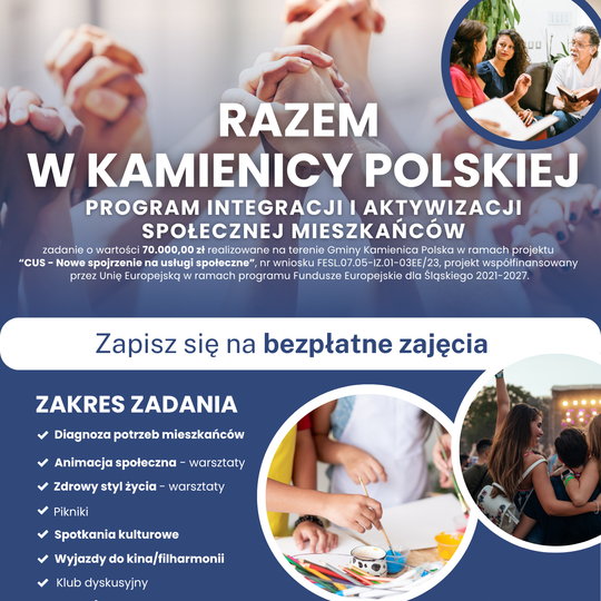 Razem w Kamienicy Polskiej - bezpłatne zajęcia