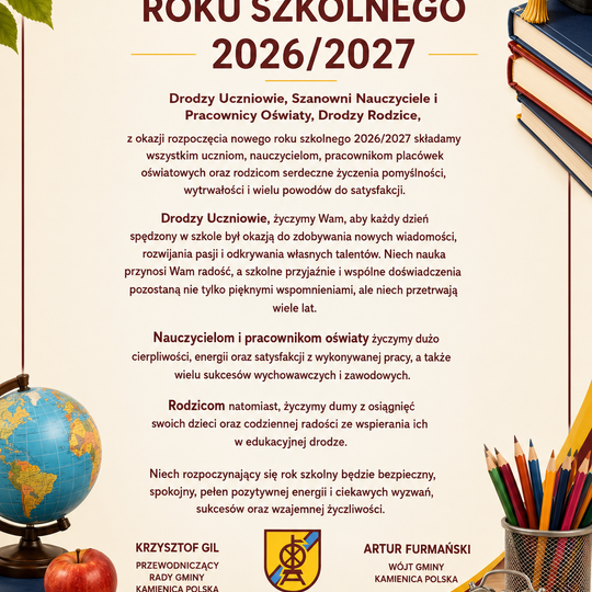 📖 ROZPOCZĘCIE ROKU SZKOLNEGO 2026/2027 📖