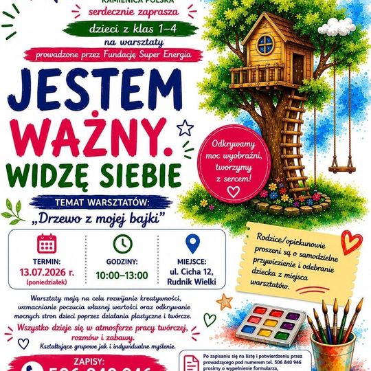 Warsztaty Jestem Ważny. Widzę siebie