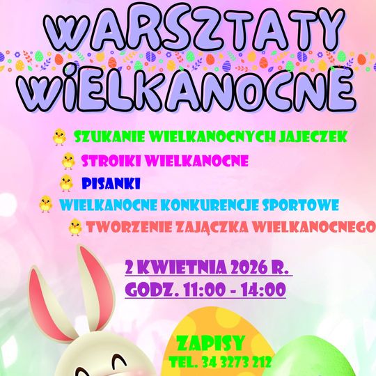 Warsztaty wielkanocne dla Najmłodszych! 🌷🐣