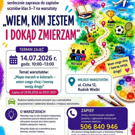 Warsztaty Wiem, kim jestem i dokąd zmierzam