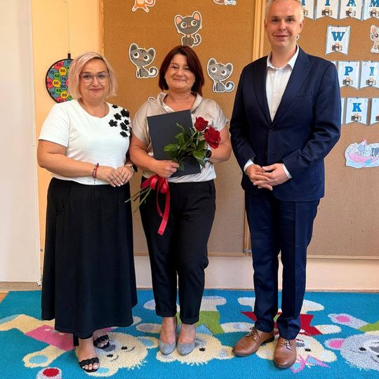 👩‍🏫Wręczenie dyplomu nauczyciela mianowanego w Przedszkolu👩‍🏫