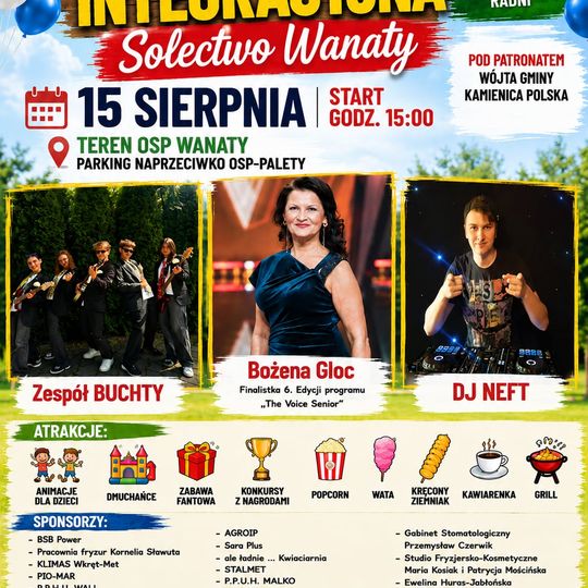 🎉 Zapraszamy na Imprezę Integracyjną Sołectwa Wanaty! 🎉