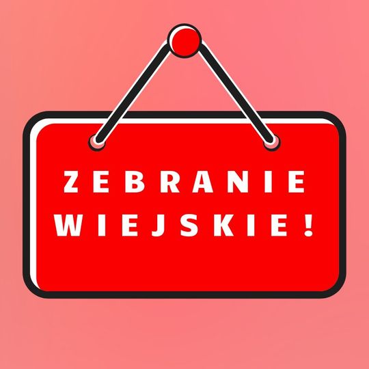 Zebranie wiejskie w sołectwie Rudnik Wielki