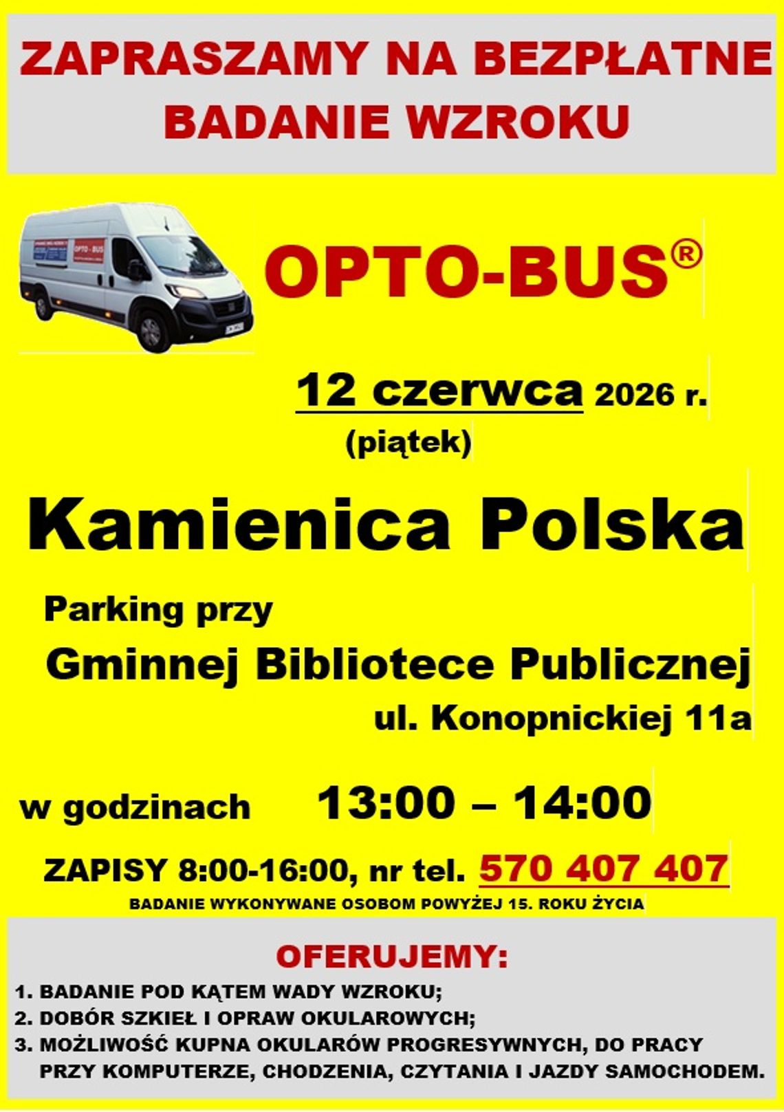 Bezpłatne badanie wzroku