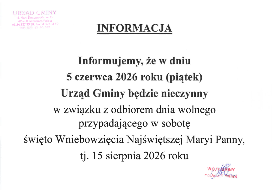 ℹ️ INFORMACJA ℹ️ ℹ️ INFORMACJA ℹ️