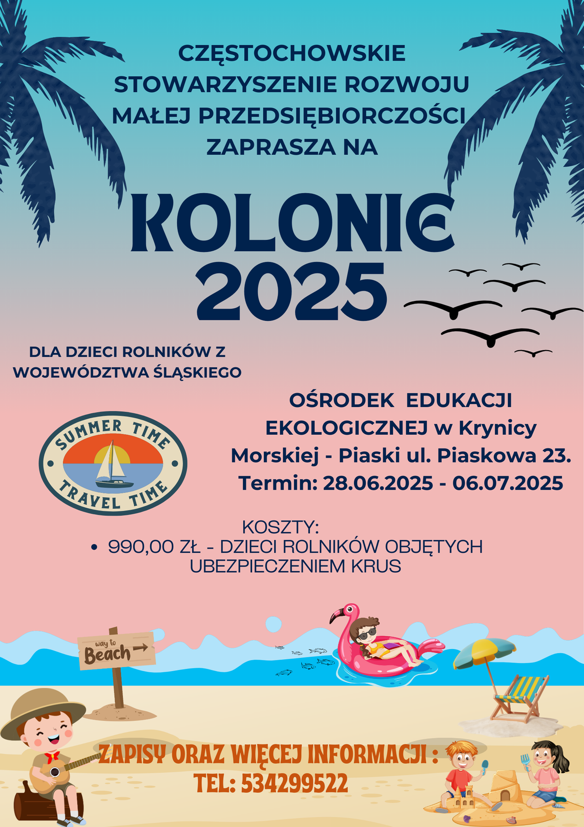 🌞🏖️ Kolonie letnie dla dzieci rolników z województwa śląskiego! 🌊🌲