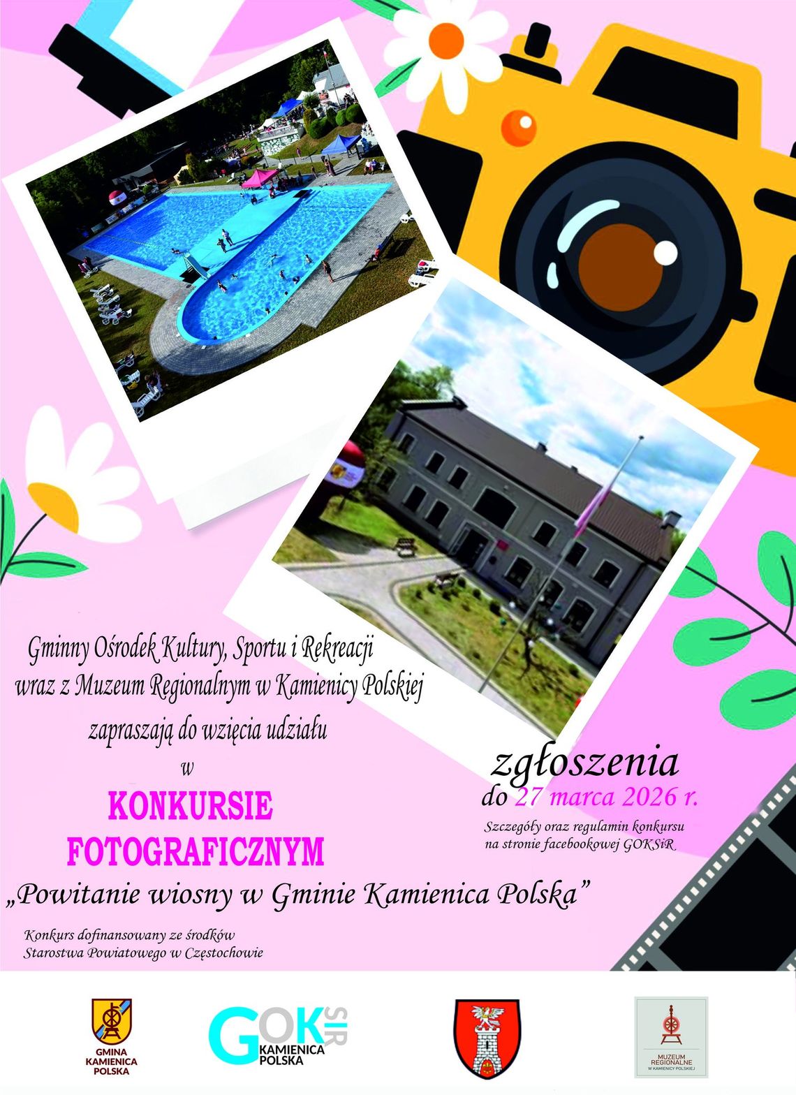 Konkurs fotograficzny pn.: „Powitanie wiosny w Gminie Kamienica Polska” 🌷