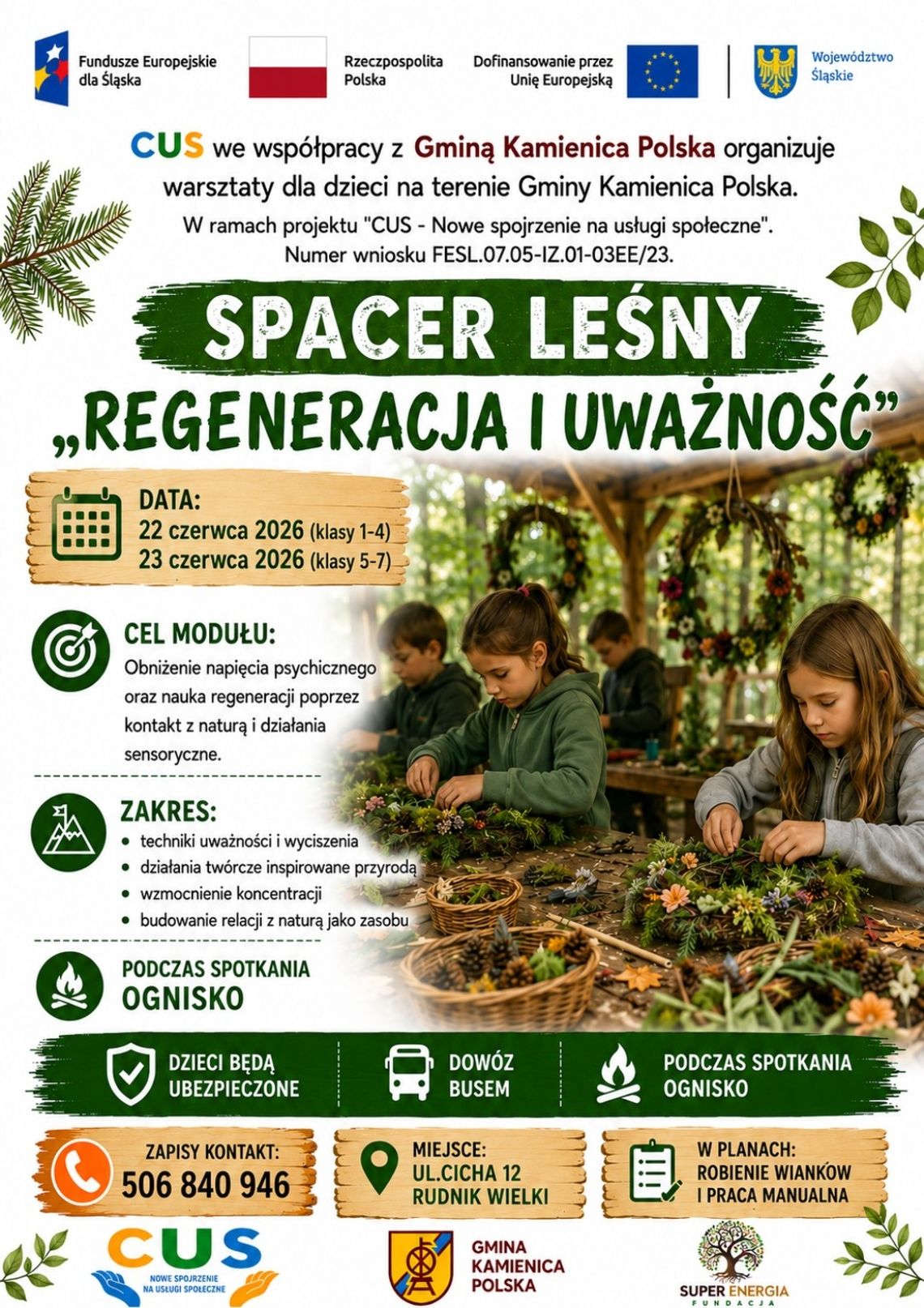 Leśny spacer pełen uważności i regeneracji dla dzieci!