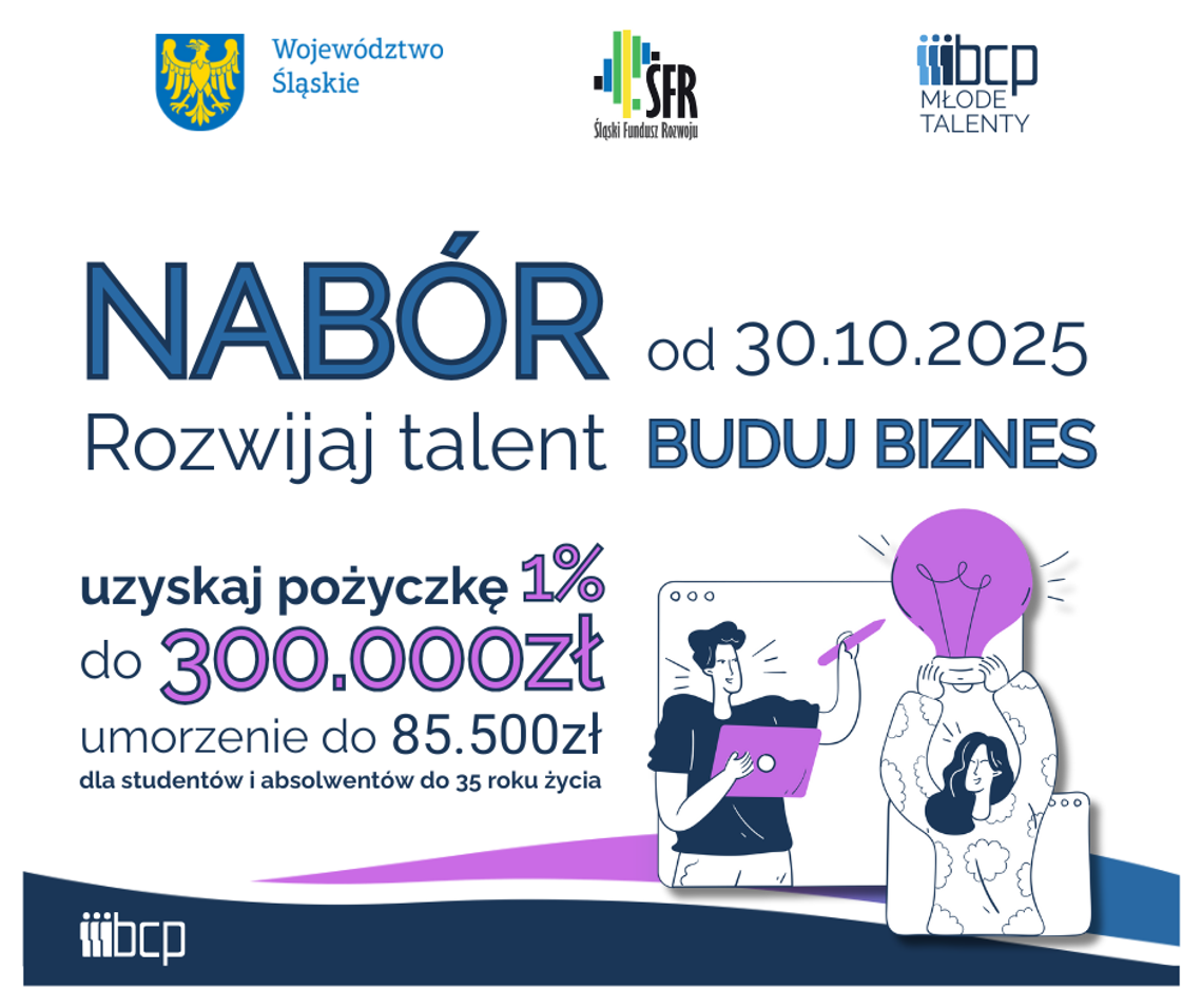 Młode Talenty – Pożyczka z dotacją!💫