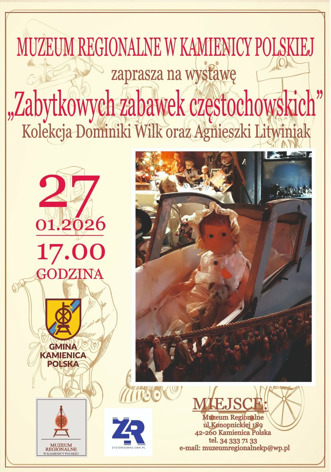 Muzeum Regionalne w Kamienicy Polskiej  zaprasza na podróż w czasie do świata dziecięcej wyobraźni i radości ✨