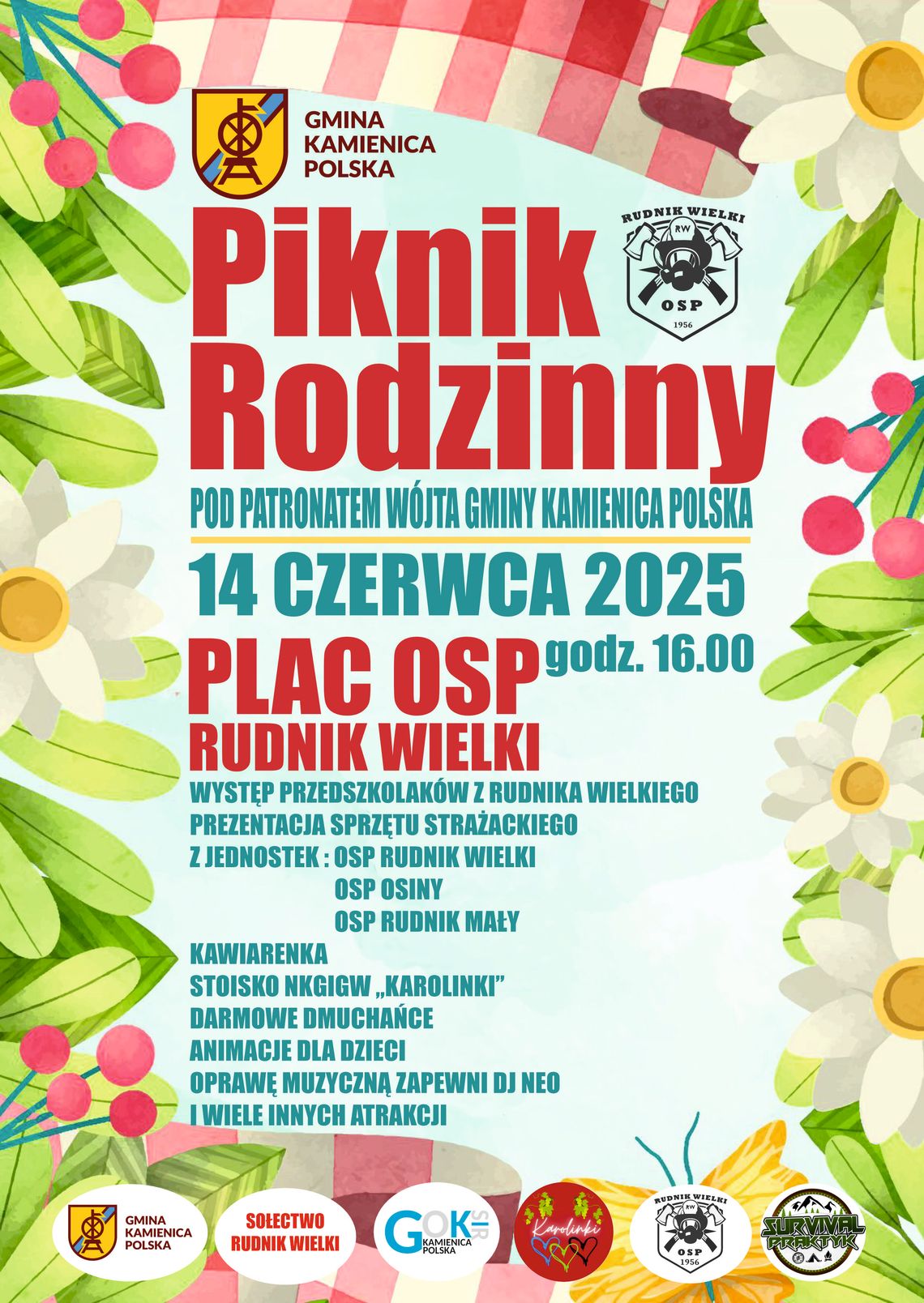 Piknik Rodzinny w Rudniku Wielkim pod patronatem Wójta Gminy Kamienica Polska