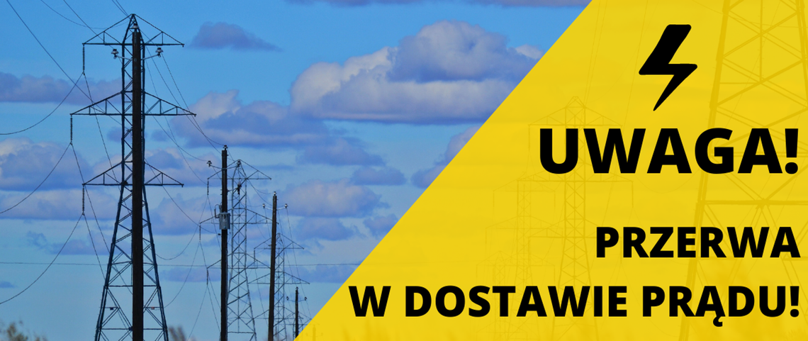 ‼️TAURON: PRZERWA W DOSTAWIE PRĄDU‼️