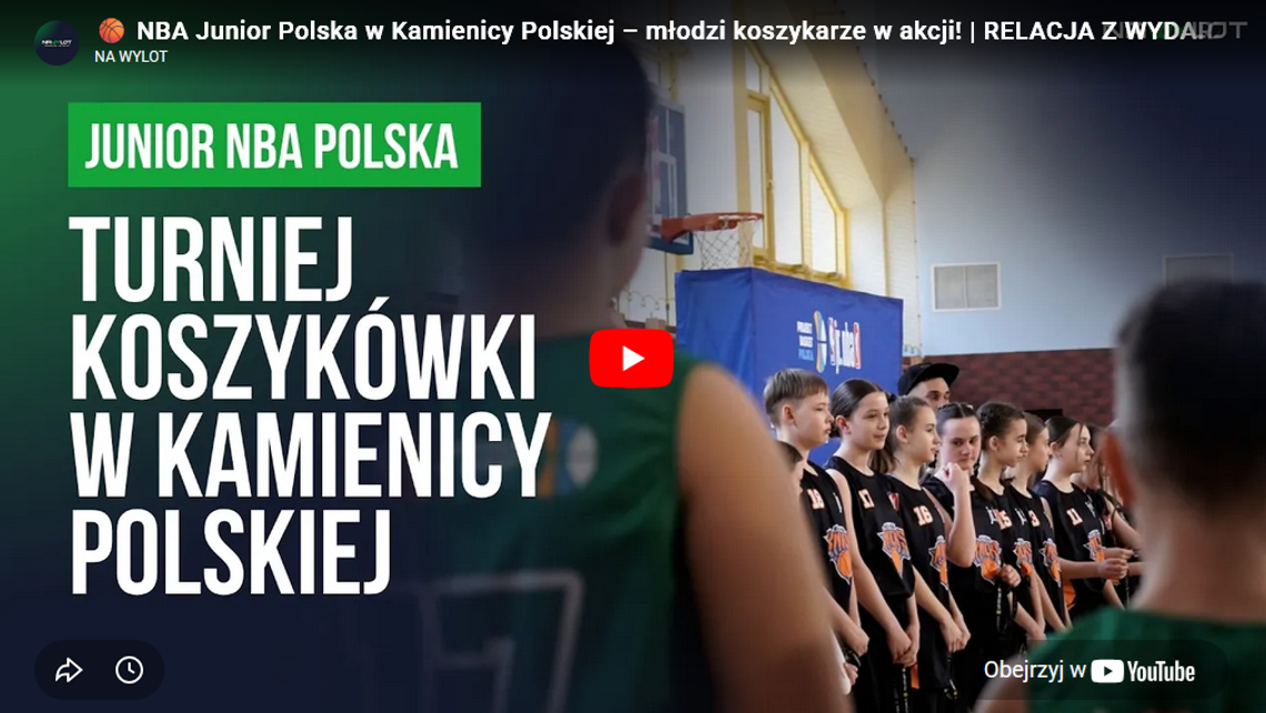 🏀 Turniej Jr. NBA w Kamienicy Polskiej – okiem kamery 🎥 🏀 Turniej Jr. NBA w Kamienicy Polskiej – okiem kamery 🎥