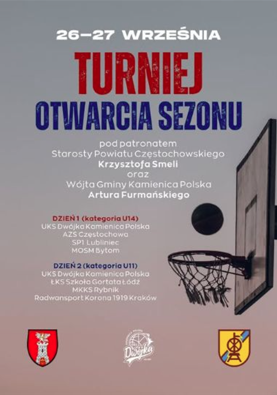 🏀 Turniej Otwarcia Sezonu - Zapraszamy! 🏀 🏀 Turniej Otwarcia Sezonu - Zapraszamy! 🏀