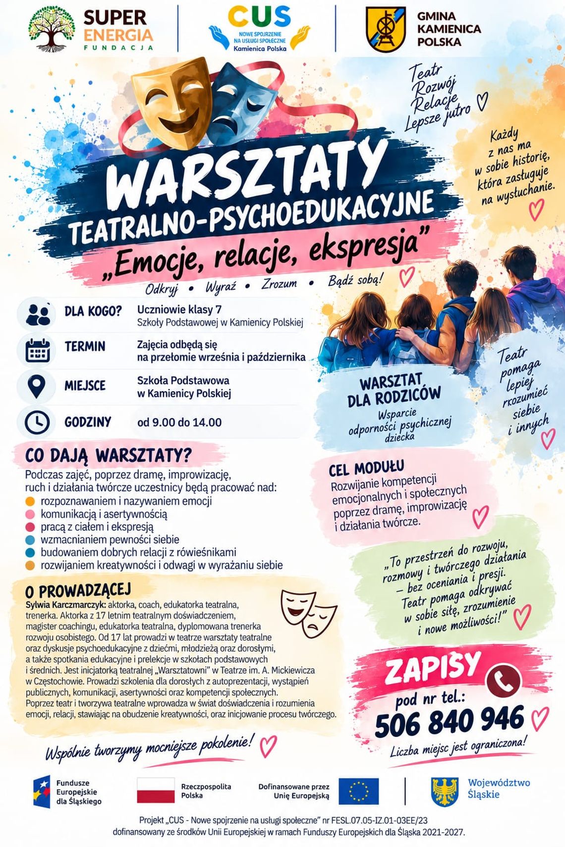 🌸 Warsztaty Teatralno - Psychoedukacyjne 🌸 🌸 Warsztaty Teatralno - Psychoedukacyjne 🌸