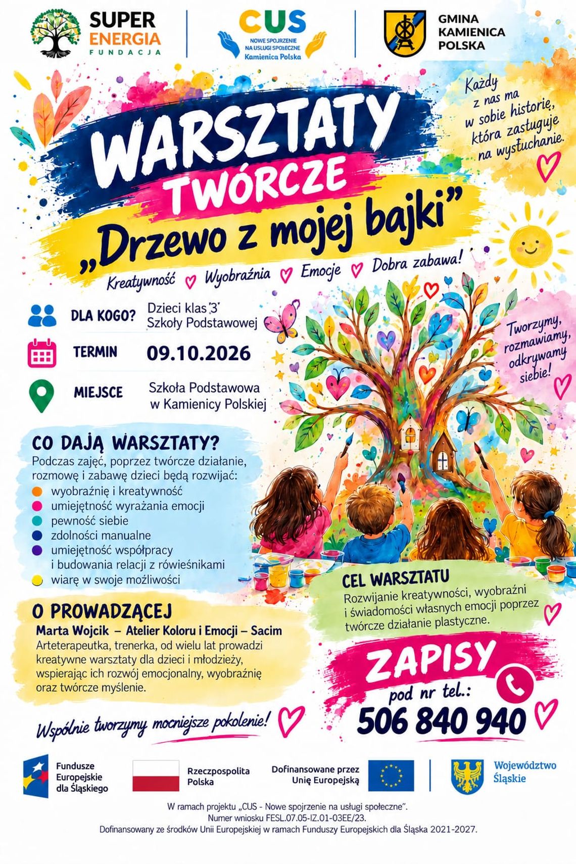 ❤ Warsztaty Twórcze "Drzewo z mojej bajki" ❤ ❤ Warsztaty Twórcze "Drzewo z mojej bajki" ❤