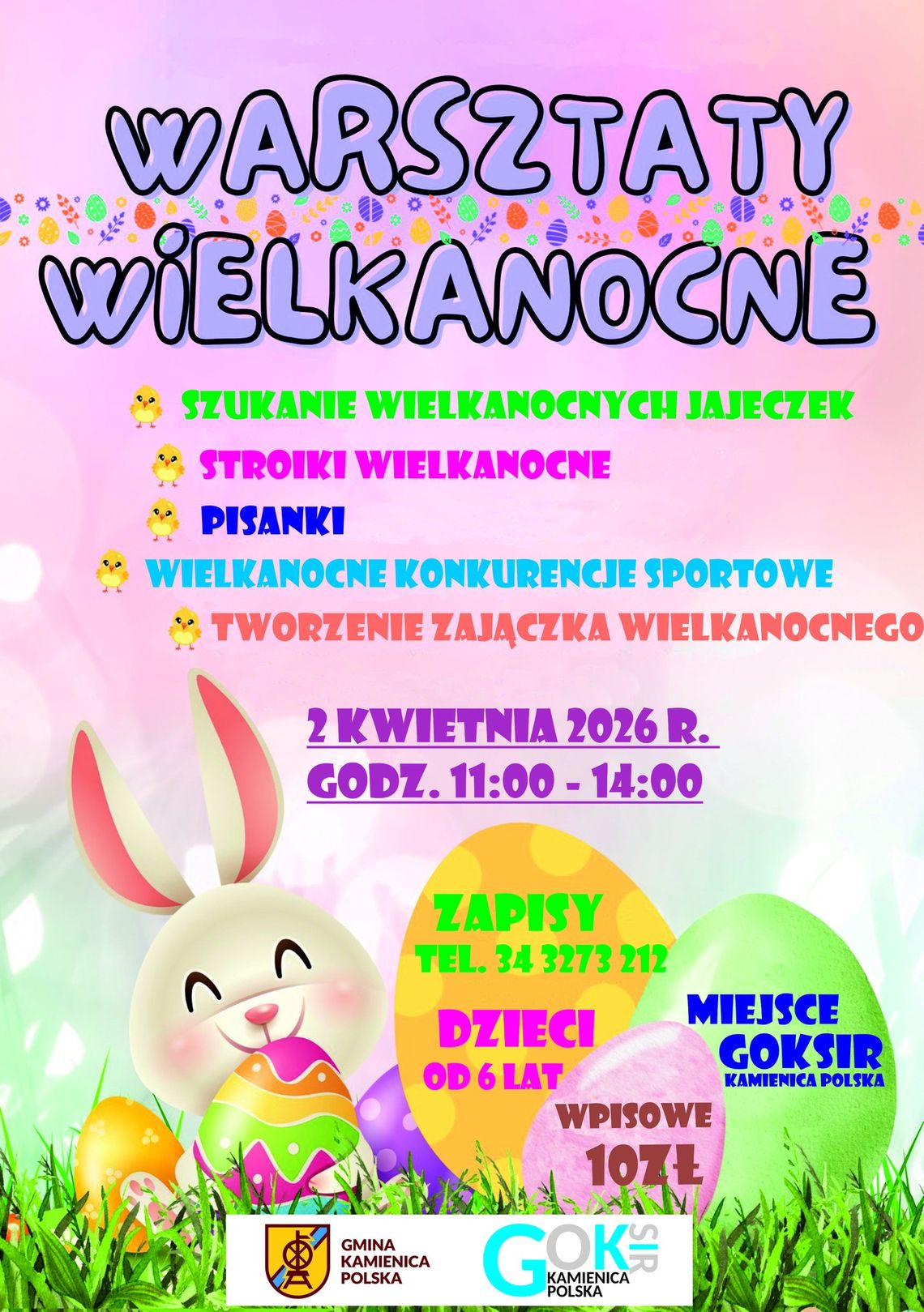 Warsztaty wielkanocne dla Najmłodszych! 🌷🐣