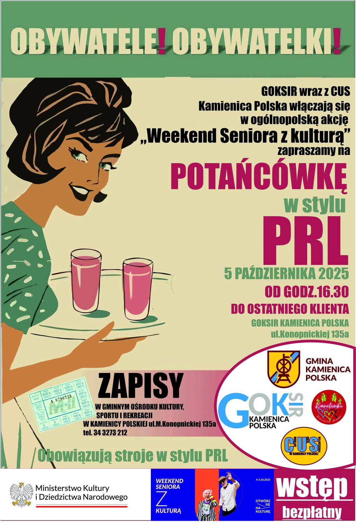 Zapraszamy Seniorów na wyjątkową zabawę! 🎉