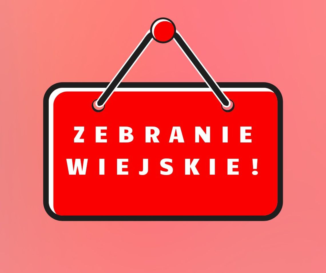 📌 Zebranie wiejskie w sołectwie Osiny