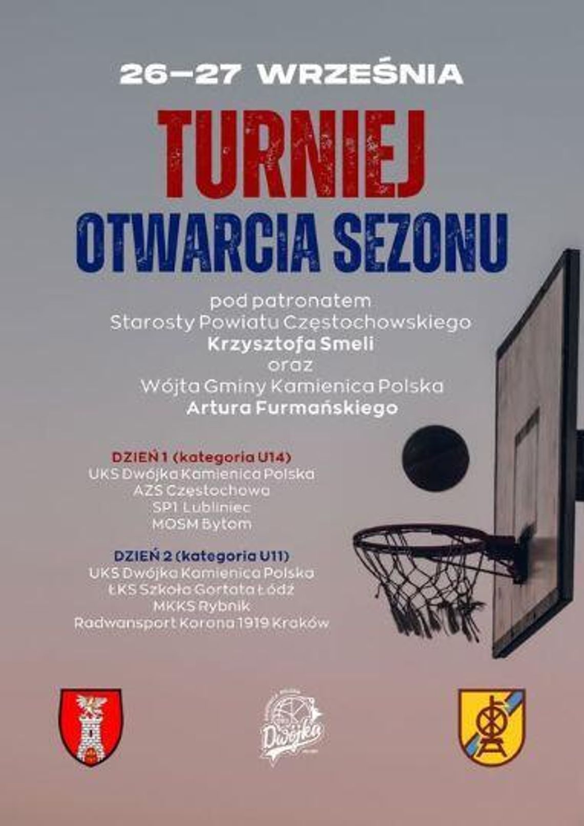 🏀 Turniej Otwarcia Sezonu - Zapraszamy! 🏀 🏀 Turniej Otwarcia Sezonu - Zapraszamy! 🏀
