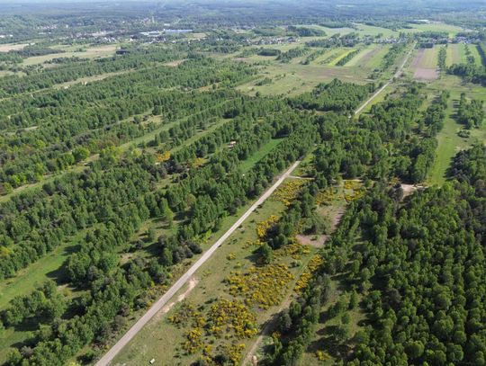 Widok z lotu ptaka na Zawisnę Widok z lotu ptaka na Zawisnę