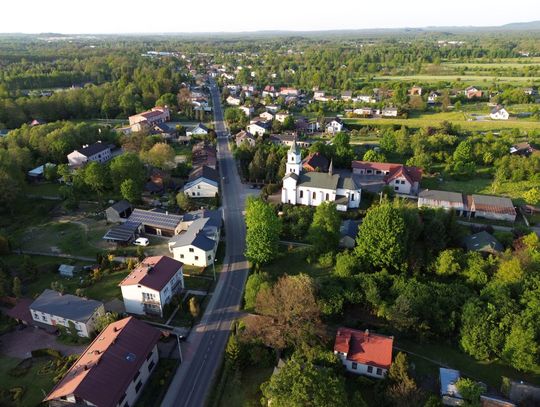 Widok z lotu ptaka na Kamienicę Polską Widok z lotu ptaka na Kamienicę Polską