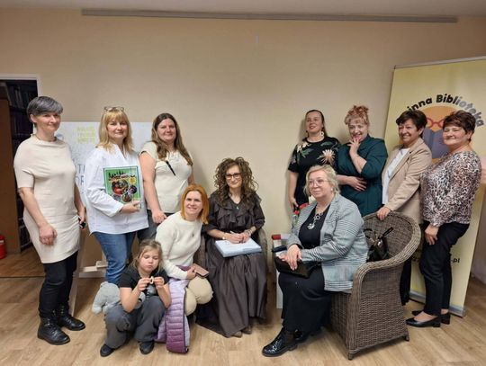 Spotkanie autorskie z Barbarą Sochą w Gminnej Bibliotece Publicznej w Kamienicy Polskiej